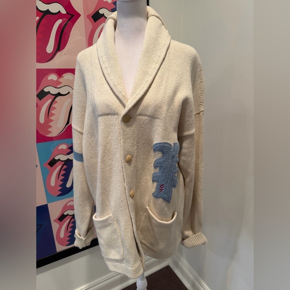 Polo Ralph Lauren Regular Fit Letterman Cardigan - Picture 4 of 8